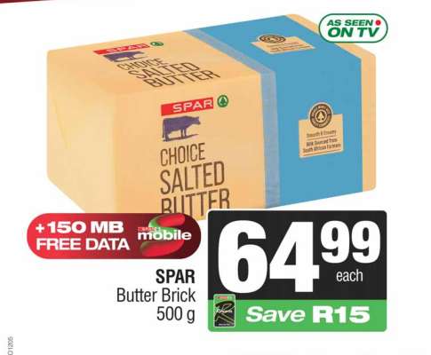 SPAR Butter Brick 500 g