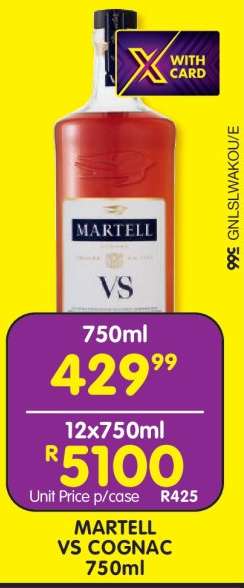 Martell VS Cognac 750ml