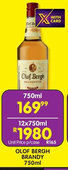 Olof Bergh Brandy 750ml