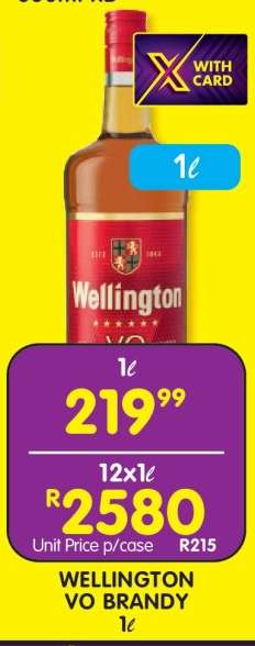 WELLINGTON VO BRANDY 1ℓ
