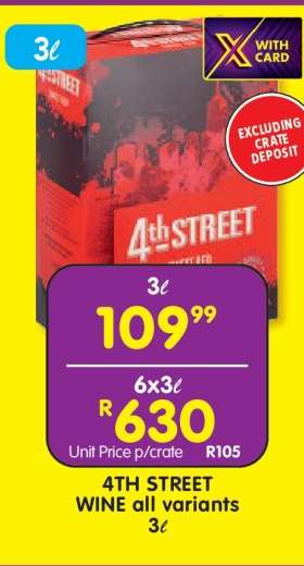 4TH STREET WINE all variants 3ℓ