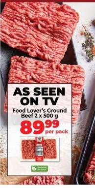 Food Lover’s Ground Beef 2 x 500 g