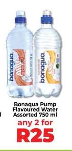 Bonaqua Pump Flavoured Water Assorted 750 ml