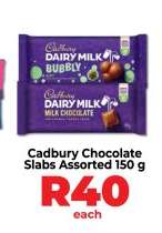 Cadbury Chocolate Slabs Assorted 150 g