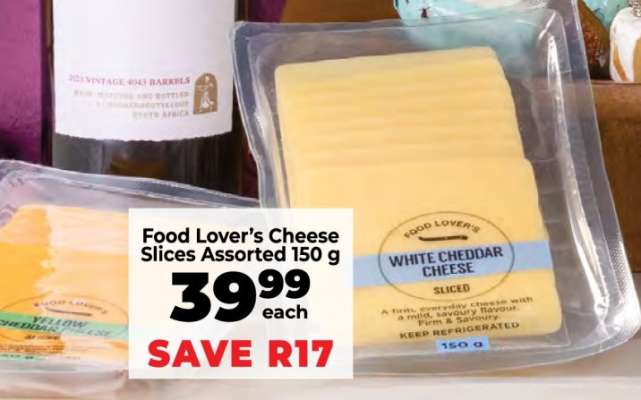 Food Lover’s Cheese Slices Assorted 150 g