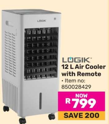 LOGIK 12 L Air Cooler with Remote