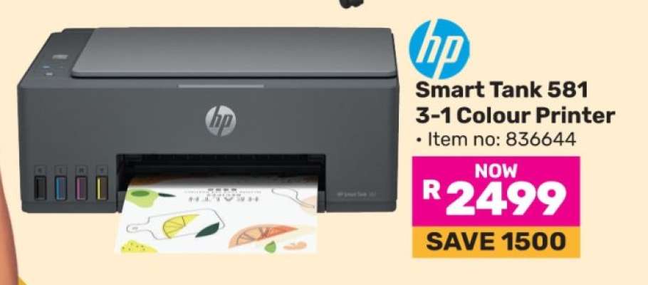 HP Smart Tank 581 3-1 Colour Printer