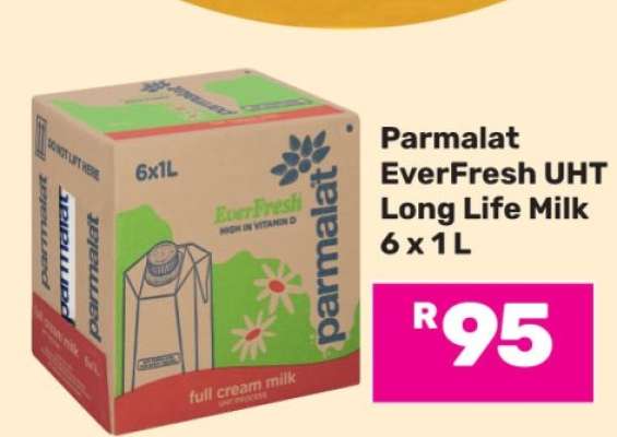 Parmalat EverFresh UHT Long Life Milk 6 x 1 L