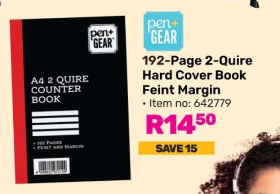 192-Page 2-Quire Hard Cover Book Feint Margin