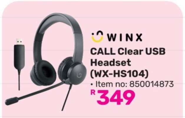 WINX CALL Clear USB Headset (WX-HS104)