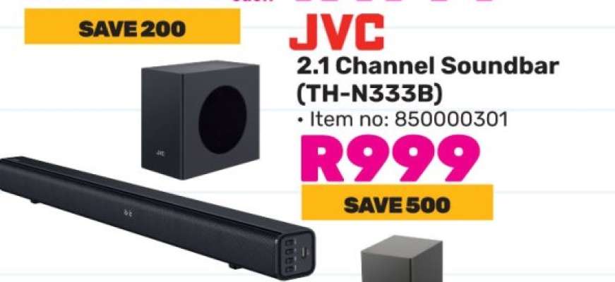 JVC 2.1 Channel Soundbar TH-N333B