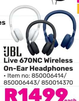 JBL Live 670NC Wireless On-Ear Headphones