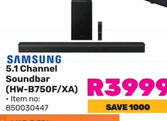 Samsung 5.1 Channel Soundbar (HW-B750F/XA)