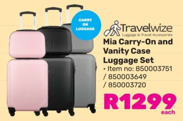 Mia Carry-On and Vanity Case Luggage Set