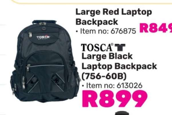 Large Red Laptop Backpack