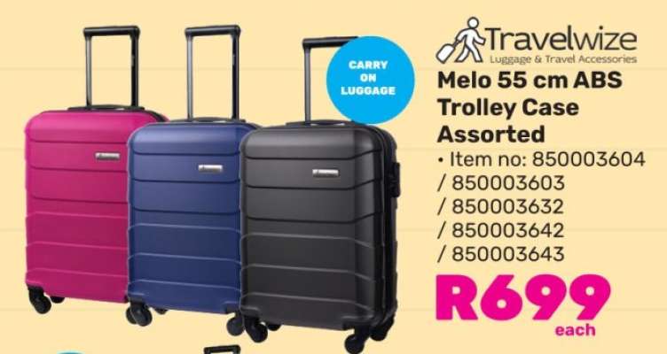 Melo 55 cm ABS Trolley Case Assorted