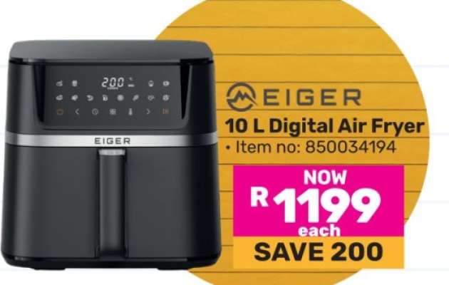 Eiger 10 L Digital Air Fryer