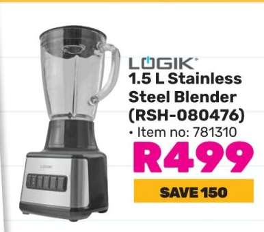 LOGIK 1.5 L Stainless Steel Blender (RSH-080476)