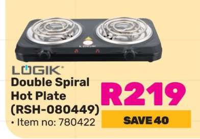 LÖGIK Double Spiral Hot Plate (RSH-080449)