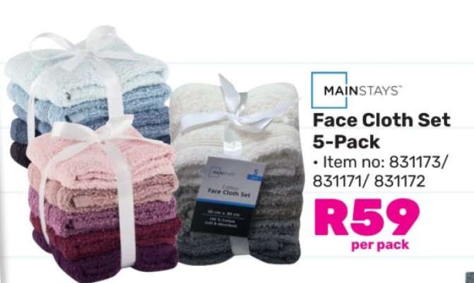 Face Cloth Set 5-Pack