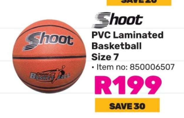 Shoot PVC Laminated Basketball Size 7