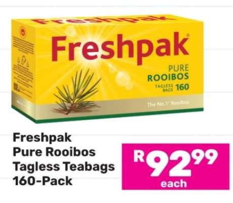 Freshpak Pure Rooibos Tagless Teabags 160-Pack