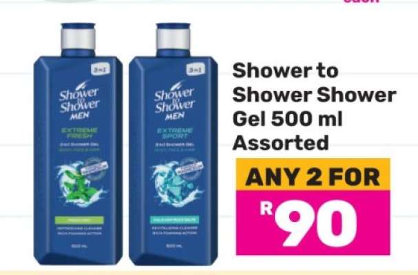 Shower to Shower Shower Gel 500 ml Assorted