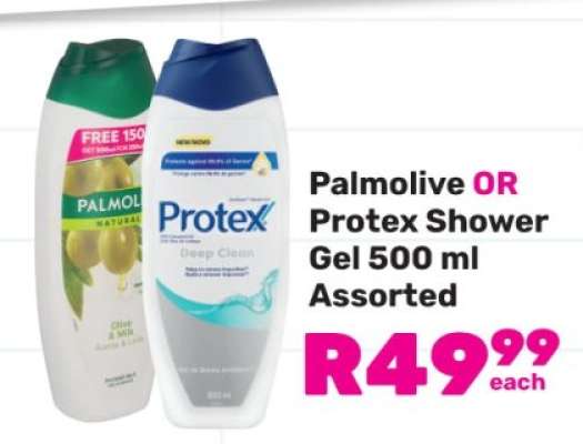 Palmolive OR Protex Shower Gel 500 ml Assorted