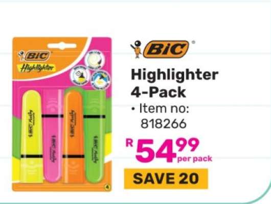 BIC Highlighter 4-Pack
