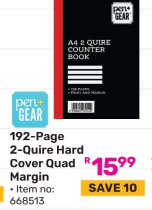 192-Page 2-Quire Hard Cover Quad Margin
