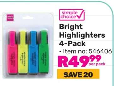 Bright Highlighters 4-Pack