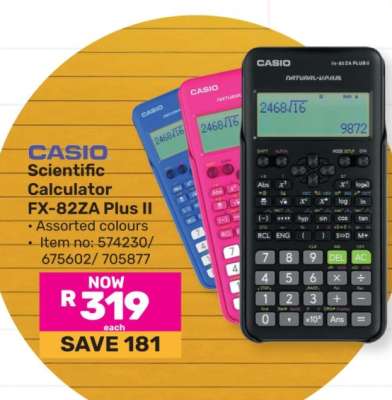 CASIO Scientific Calculator FX-82ZA Plus II