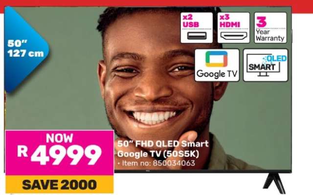 50" FHD QLED Smart Google TV (50S5K)