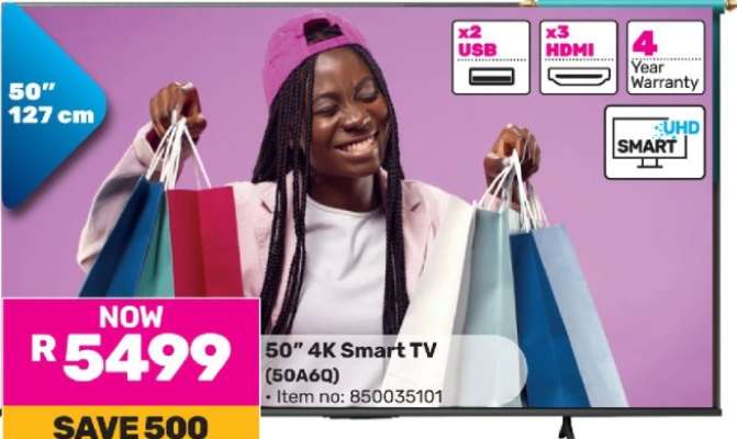 50" 4K Smart TV (50A6Q)