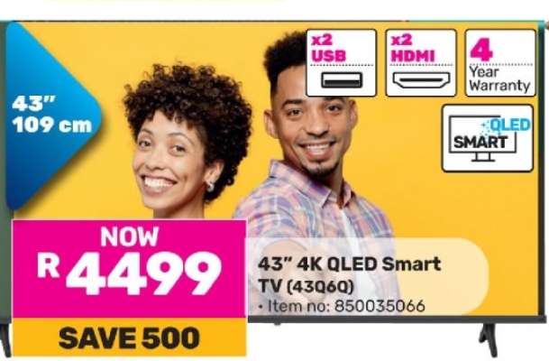 43" 4K QLED Smart TV (43Q6Q)