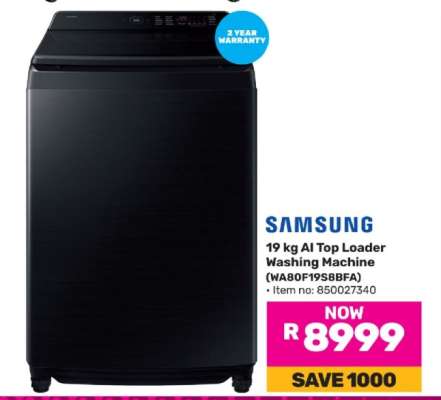 Samsung 19 kg AI Top Loader Washing Machine