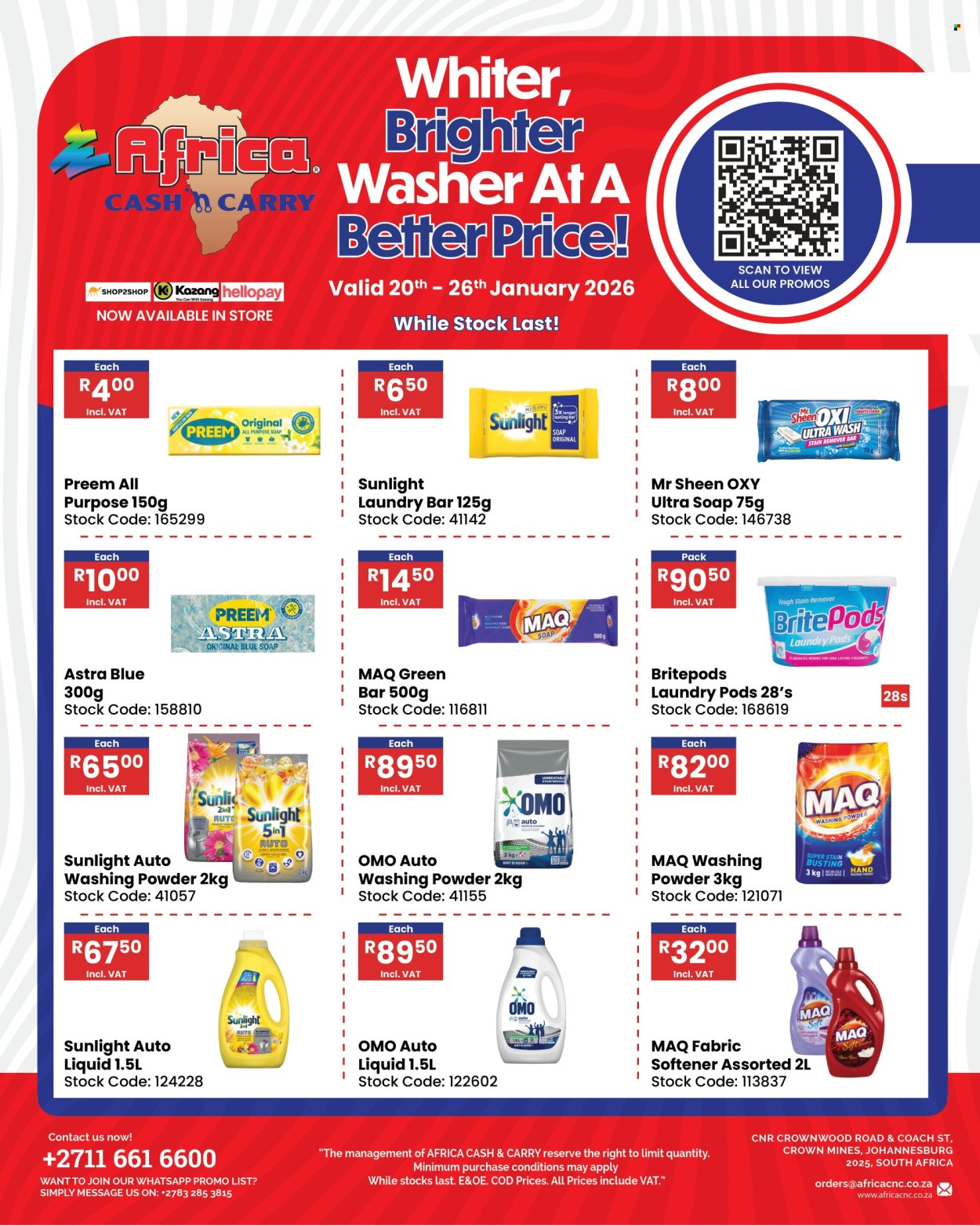 Africa Cash & Carry specials - 20/01/2026 - 26/01/2026. Page 1