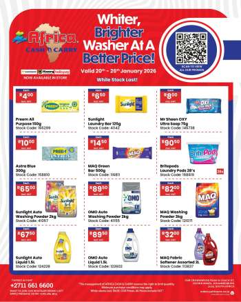 Africa Cash & Carry catalogue  - 20/01/2026 - 26/01/2026.