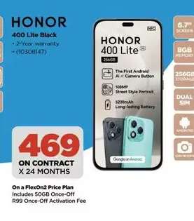 HONOR 400 Lite Black