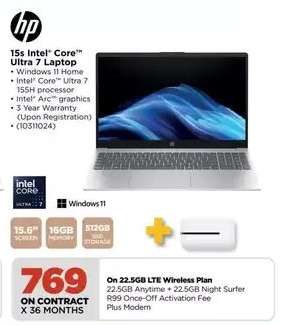 HP 15s Intel Core Ultra 7 Laptop