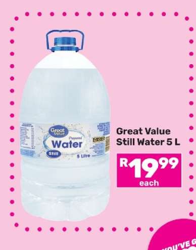 Great Value Still Water 5 L