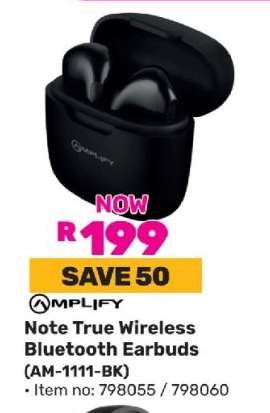 Amplify Note True Wireless Bluetooth Earbuds (AM-1111-BK)