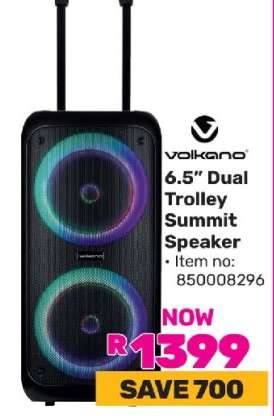 Volkano 6.5” Dual Trolley Summit Speaker