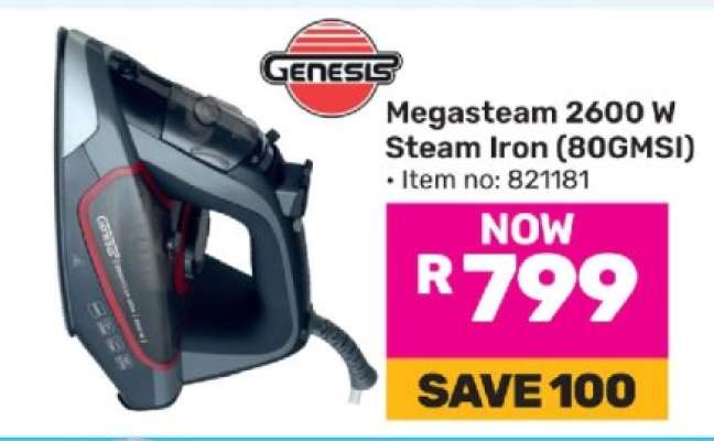 Genesis Megasteam 2600 W Steam Iron (80GMSI)