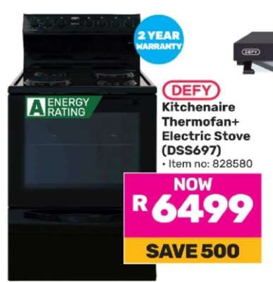 Defy Kitchenaire Thermofan+ Electric Stove DSS697