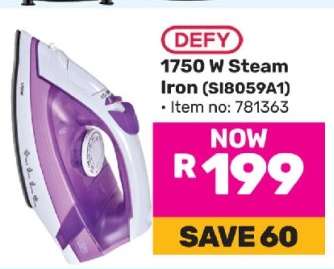DEFY 1750 W Steam Iron (SI8059A1)