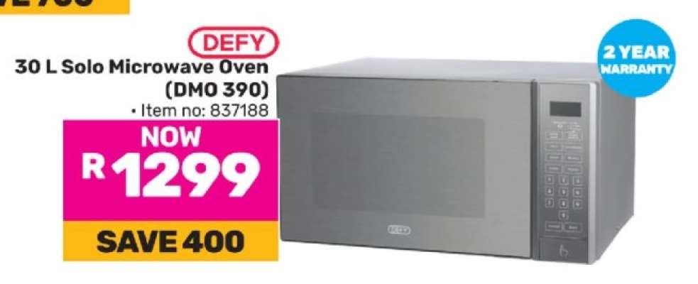 DEFY 30 L Solo Microwave Oven (DMO 390)
