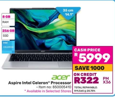 Acer Aspire Intel Celeron® Processor