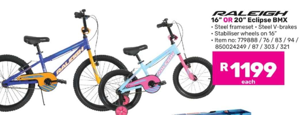 Raleigh 16" OR 20" Eclipse Bmx