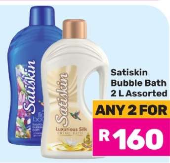 Satiskin Bubble Bath 2 L Assorted